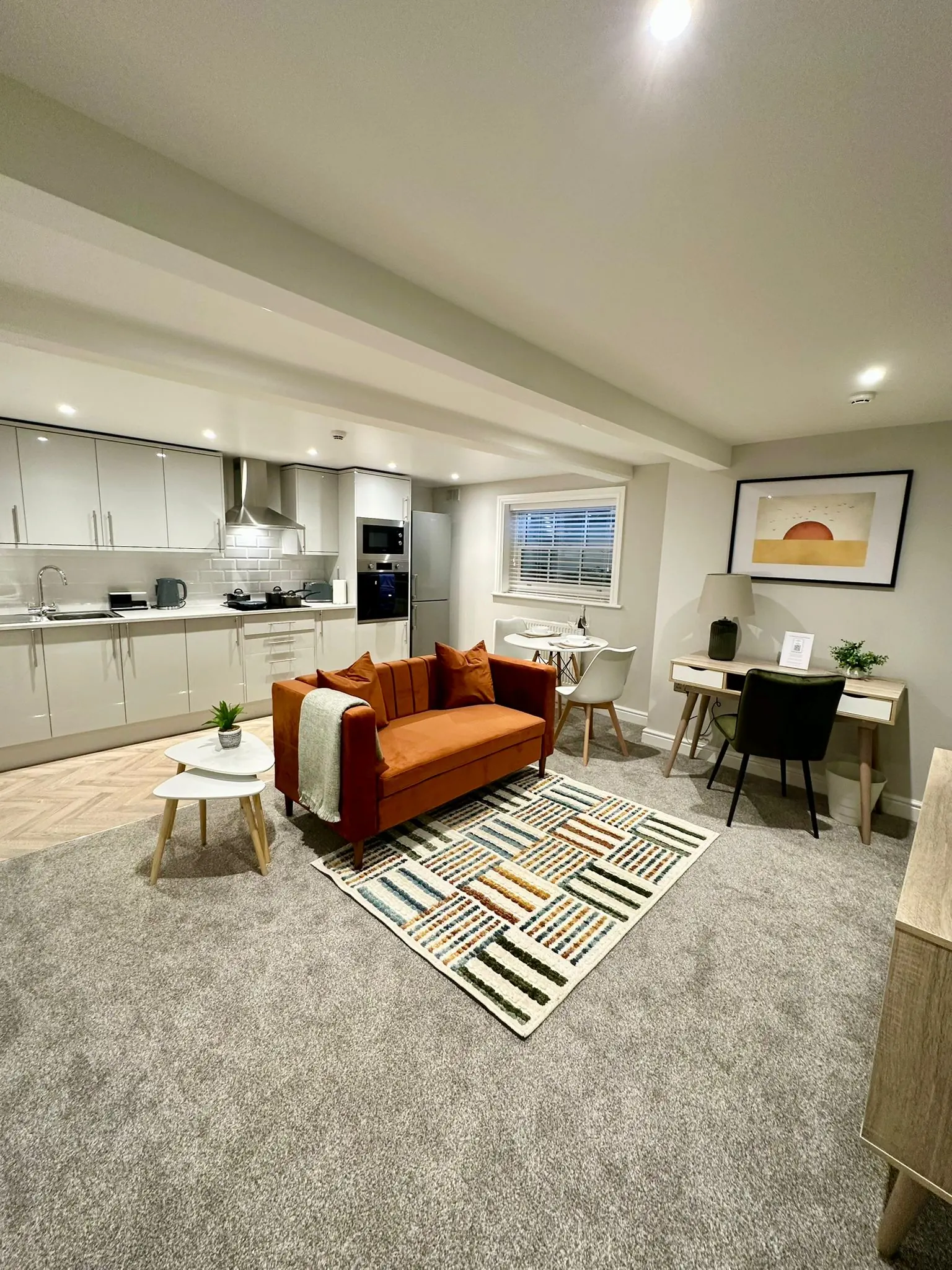 White kitchen island